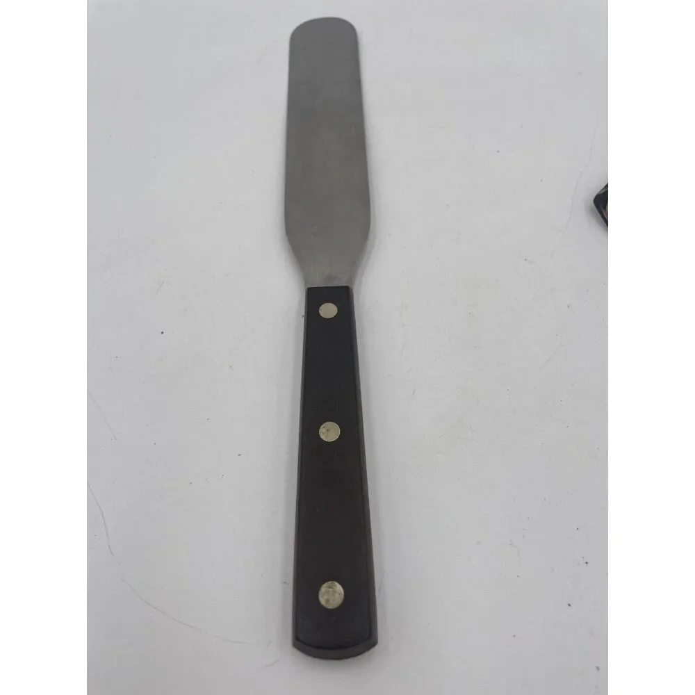Stainless Steel Icing Spatula #38 Cutco Black Handle Offset Design 11.5